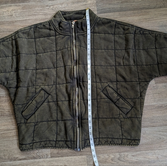 NWT Free People Dolman Quilted Jacket Dusted Military Size Medium - Picture 7 of 9